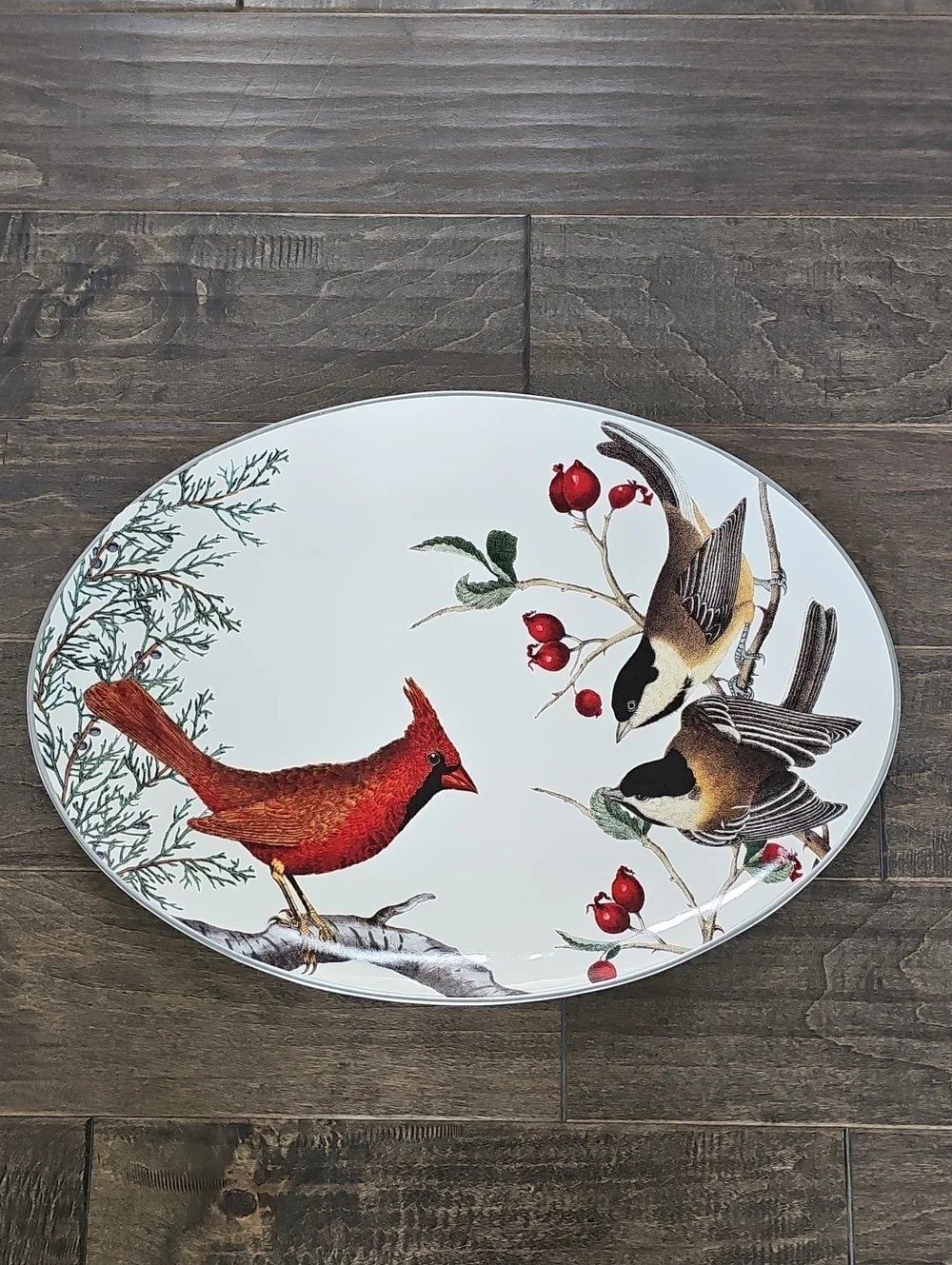 Beautiful and Charming Pottery Barn Cardinal Decorative Platter